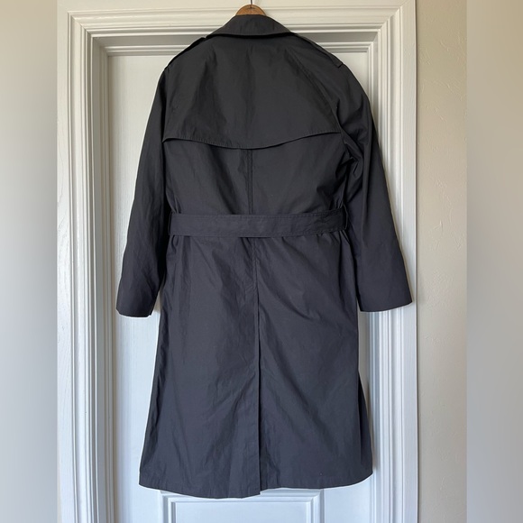 DSCP Garrison Collection All Weather Lined Black Trench Coat Women’s Size 12S - Picture 2 of 4
